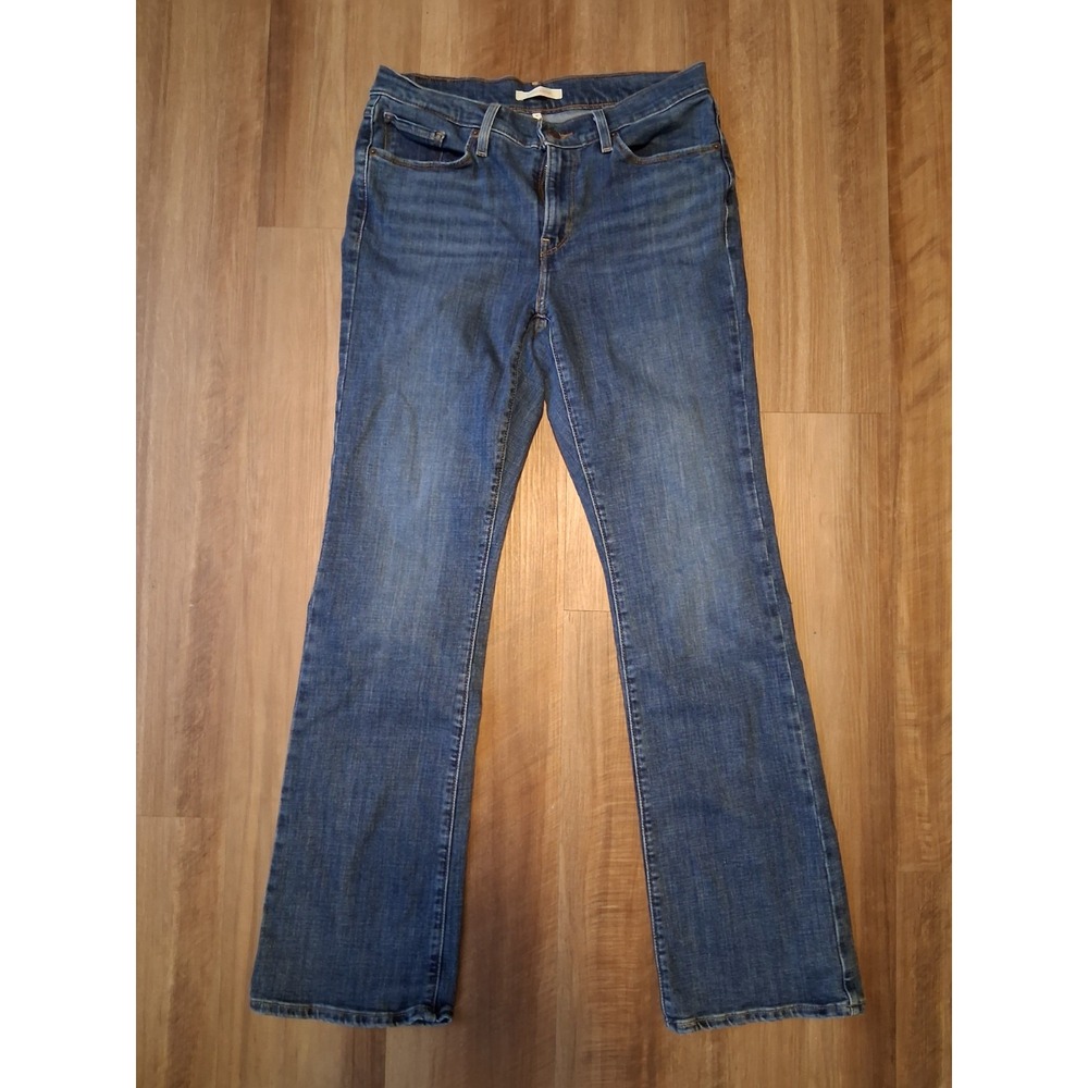 Levis Classic Bootcut Jeans Womens 6M W28 L32 Blue Stretch Denim Mid Rise